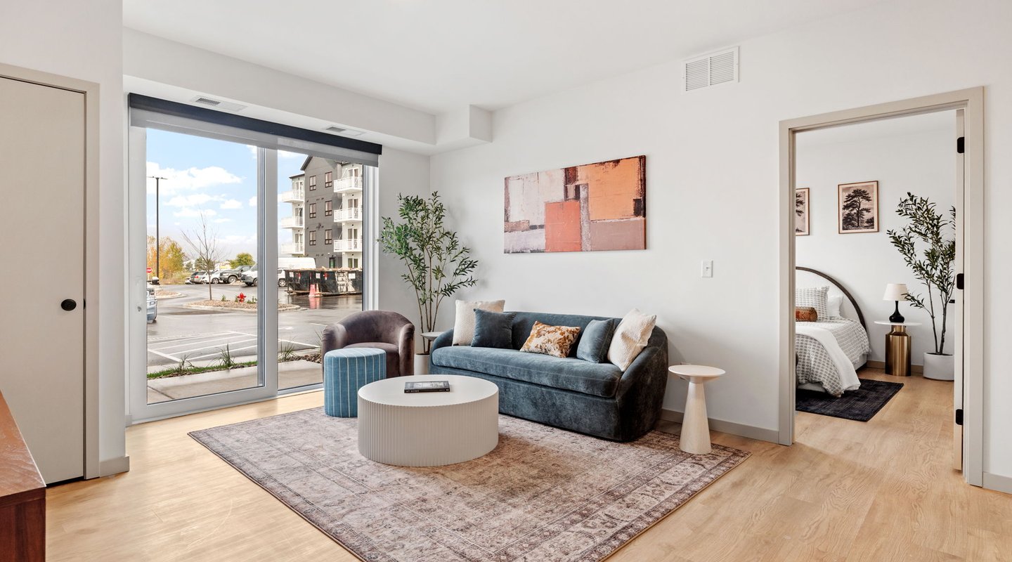 rye apartments living room view