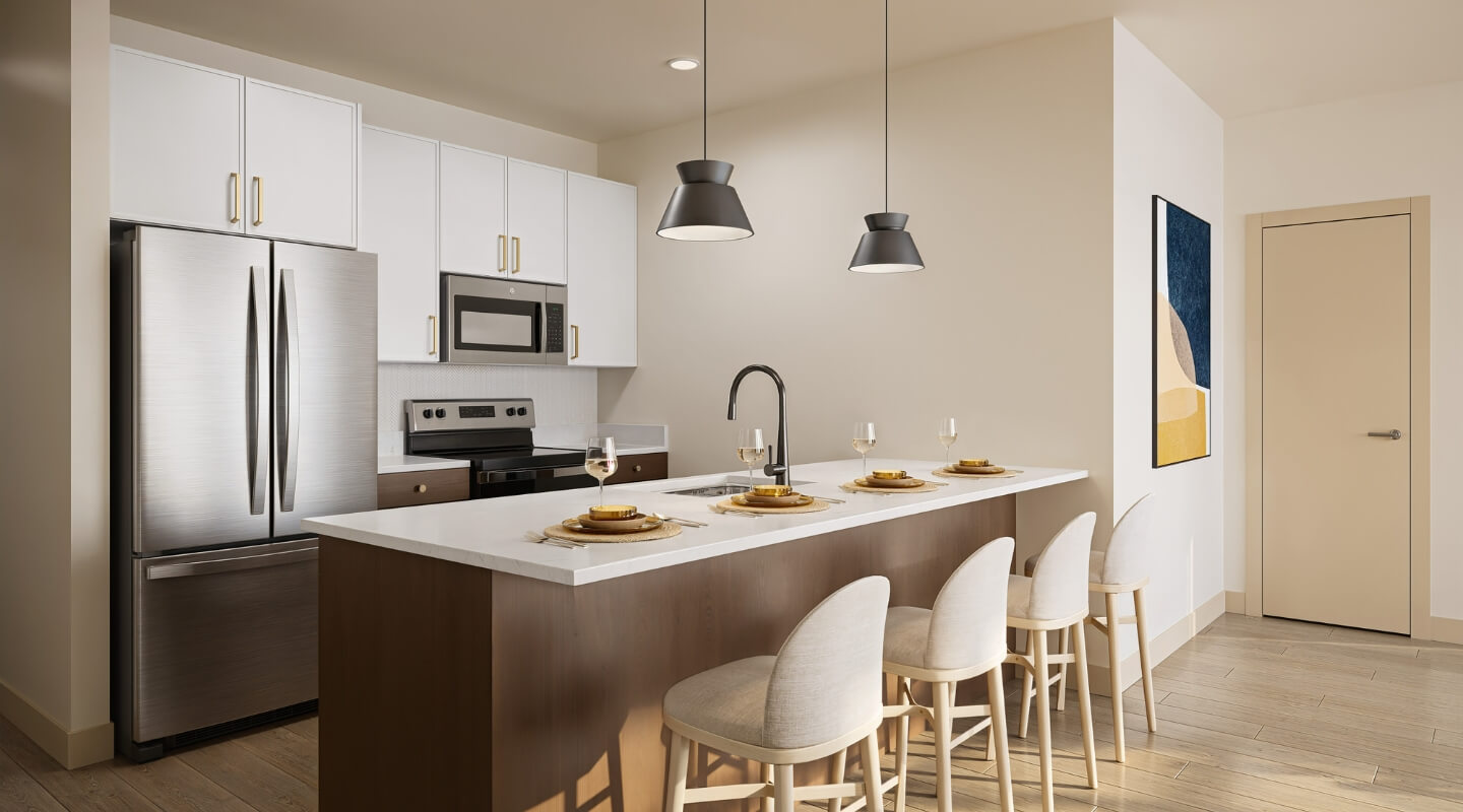 A Rye Apartments kithcen