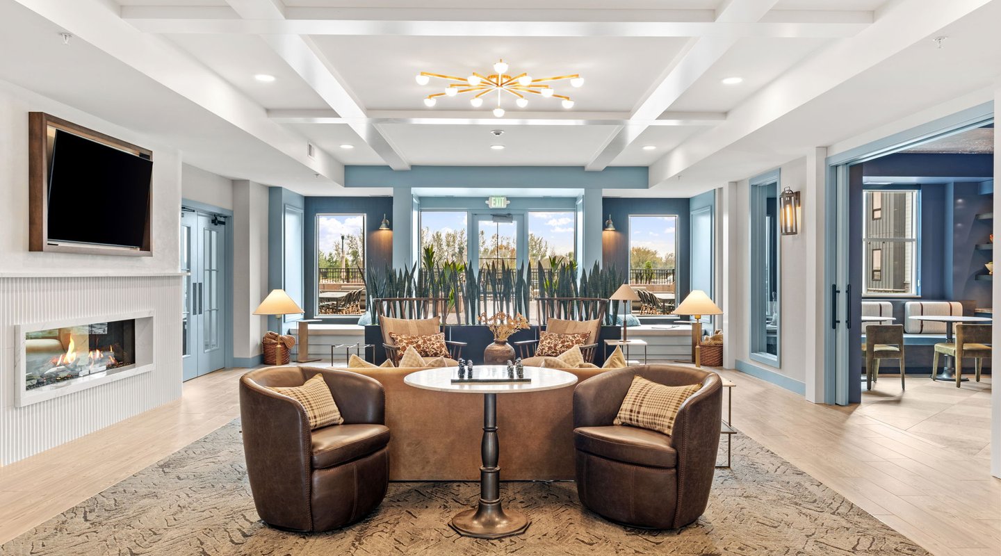 Rye Apartments clubhouse rendering